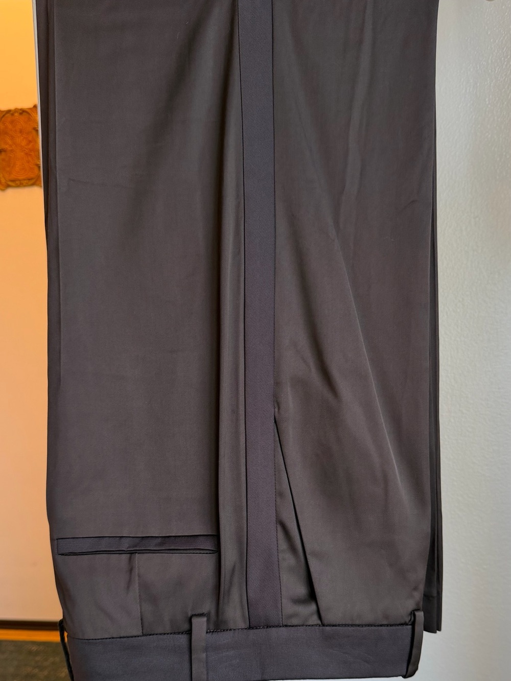 Frame Wide Leg Trousers in Dark Brown / Espresso